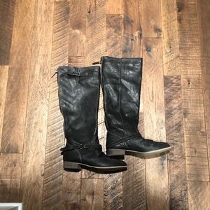 Size 11 black riding boots - worn once